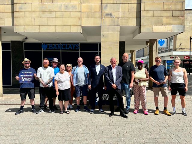 Tabletop event in Bolton town centre